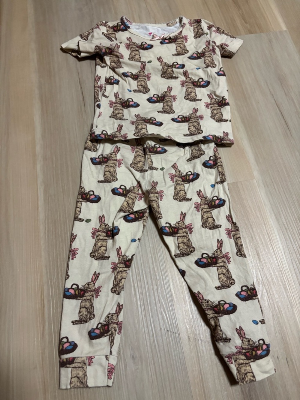 Pink Chicken Easter pajamas